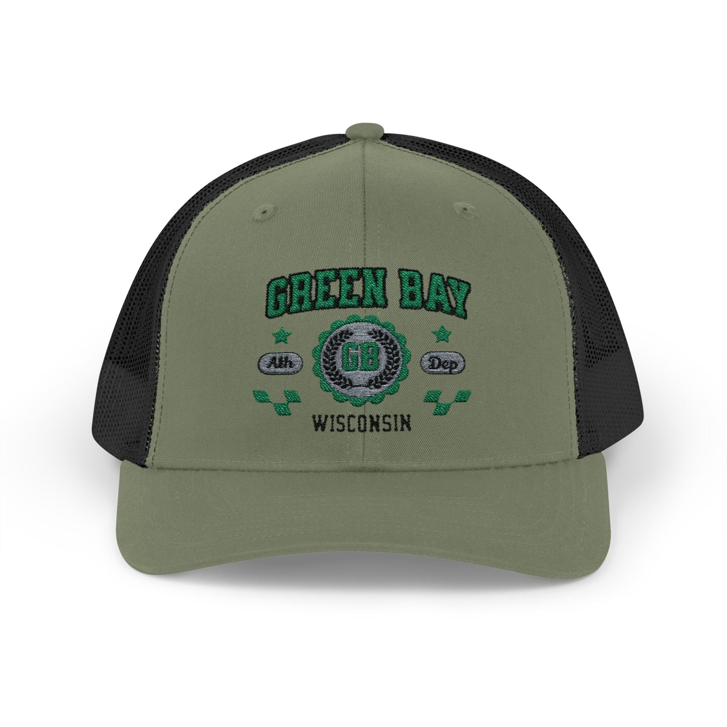 Wisconsin Green Bay  Vintage Athletic Sports Design  Snapback Trucker Cap