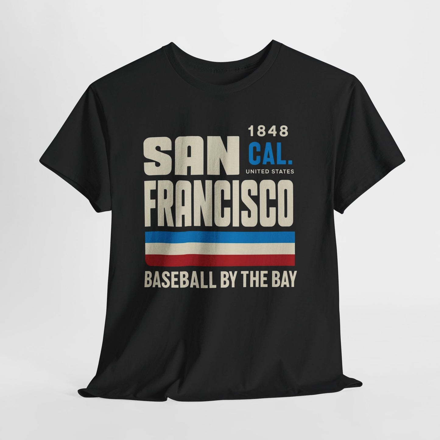 San Francisco Baseball by the Bay Unisex Heavy Cotton Tee, Vintage Graphic Tee, Casual Wear, Gift for Sports Lovers, Summer Outing