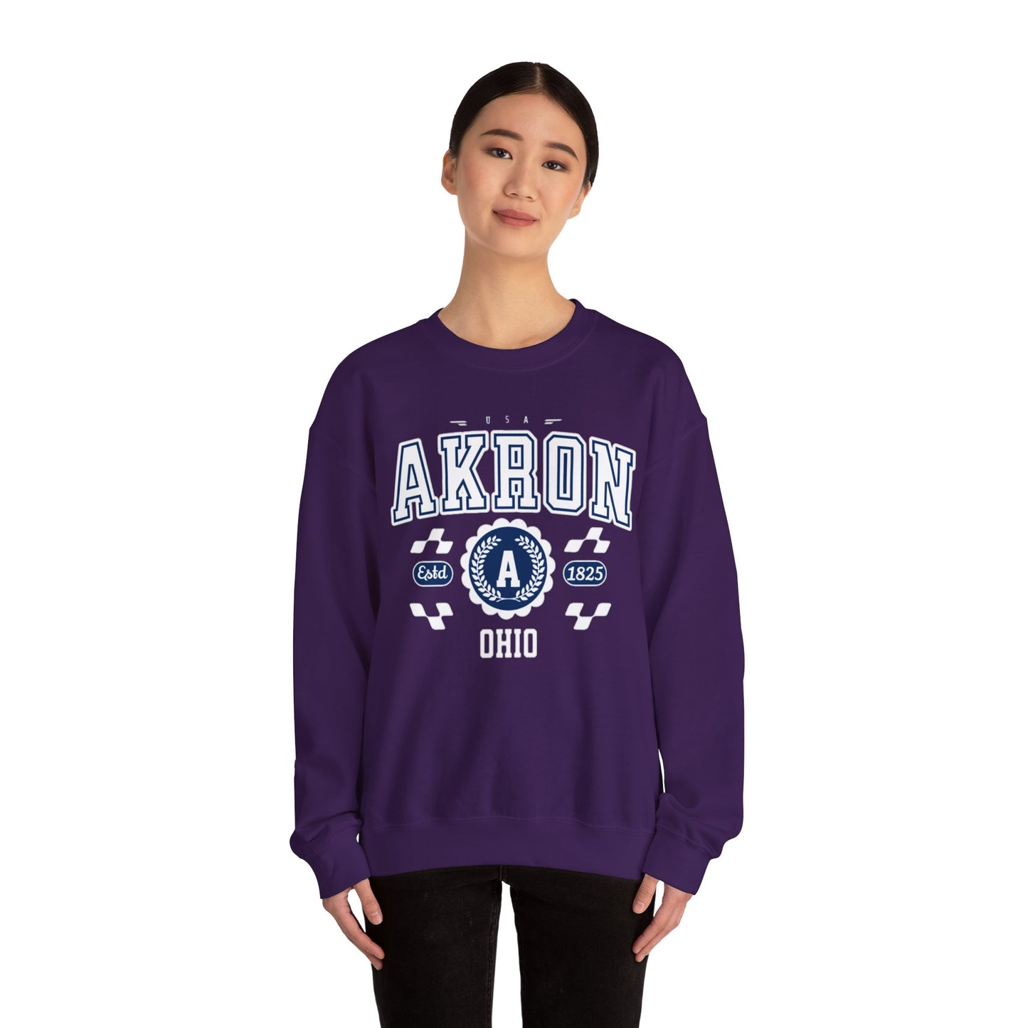 Vintage Arkon Ohio Athletic Sports Design  Crewneck Sweatshirt