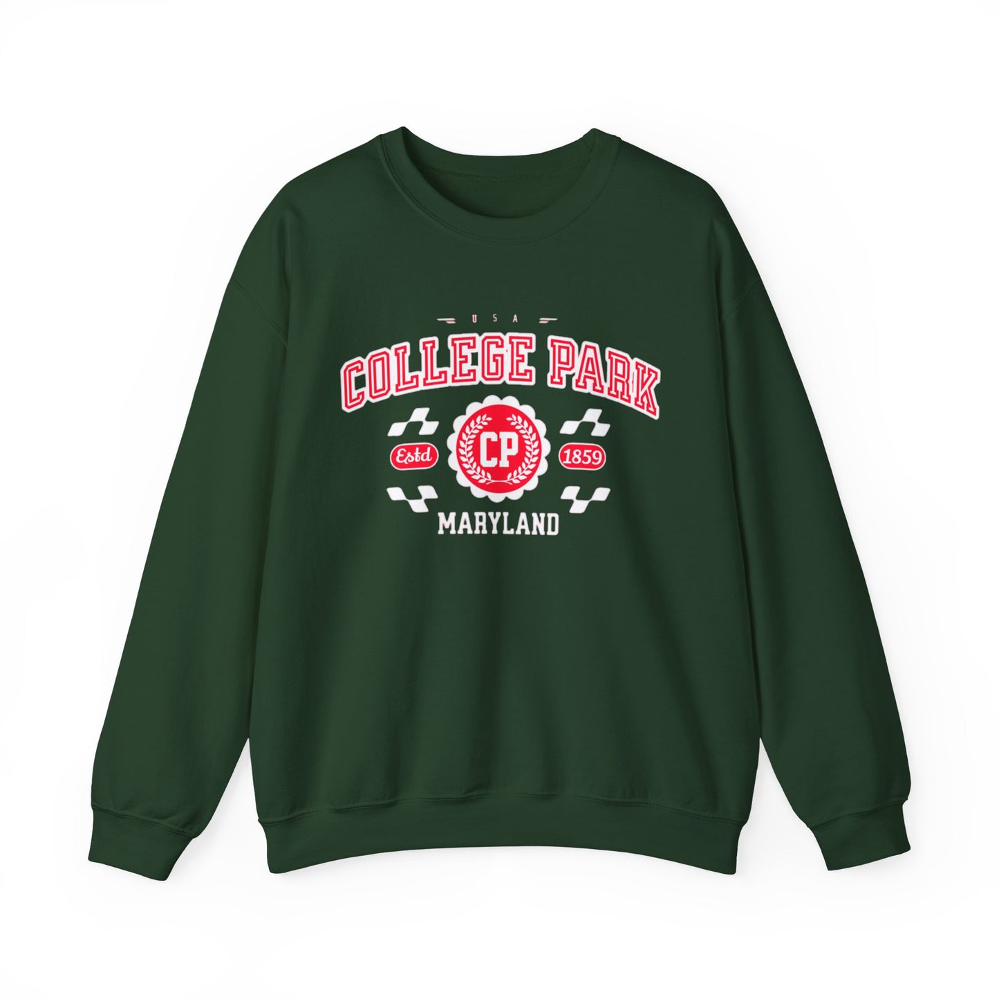 Vintage College Park Maryland Athletic Sports Design varsity sweater Crewneck Sweatshirt