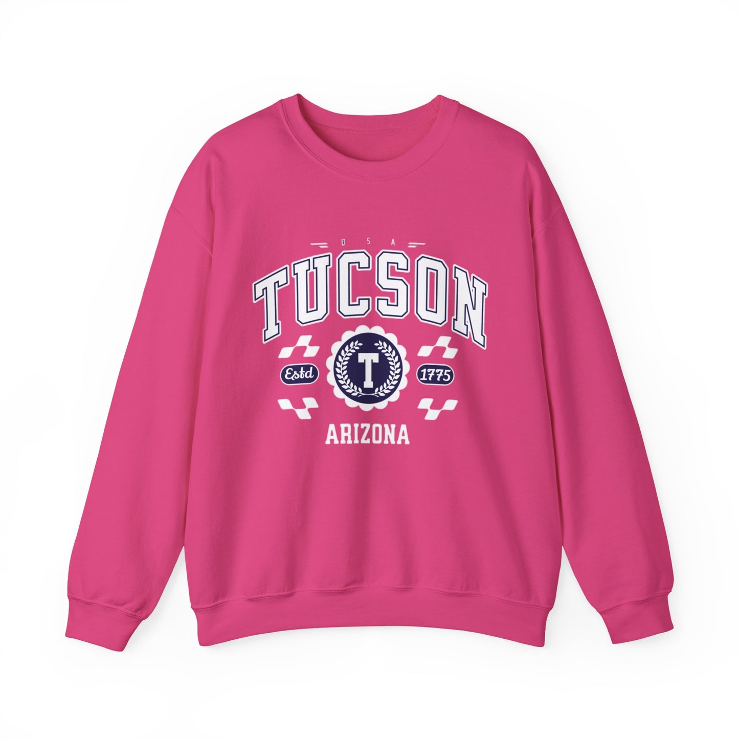 Vintage Tucson Arizona AZ Athletic Sports Design varsity pullover sweater  Crewneck Sweatshirt