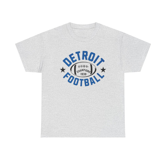 Athletic Vintage  Detroit Football Cotton Tee Sports Team Fan t-shirt