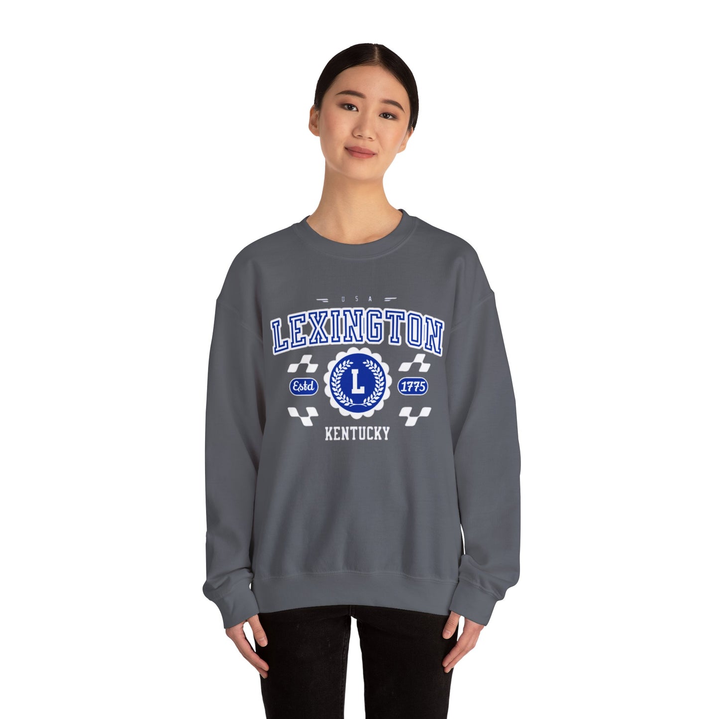 Vintage Lexington Kentucky KY Athletic Sports Design varsity pullover sweater  Crewneck Sweatshirt