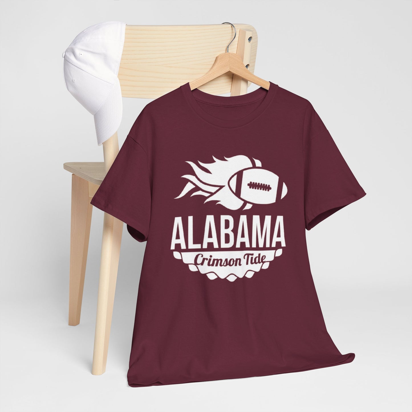 Urban Legend Alabama Crimson Tide Red Football Flame T-Shirt | Southern College Game Day Streetwear