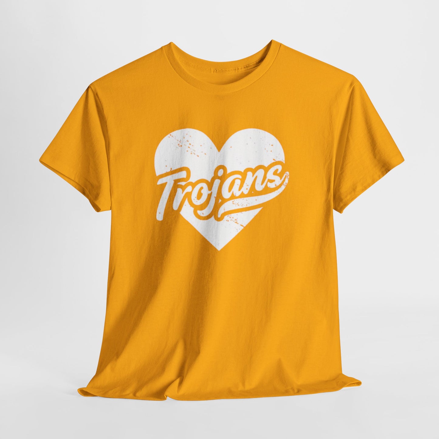 Unisex California Trojans Heart Tee - Casual Style, Sports Lovers Apparel, Sports Fan Gift, Everyday Wear, College Spirit Shirt, Team Pride Top