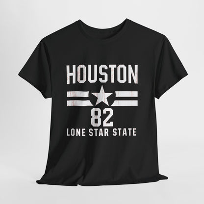 Houston Lone Star State Tee, Unisex Graphic Shirt, Texas Pride Outfit, Casual Summer Top, Gift for Texans, State Inspired Apparel