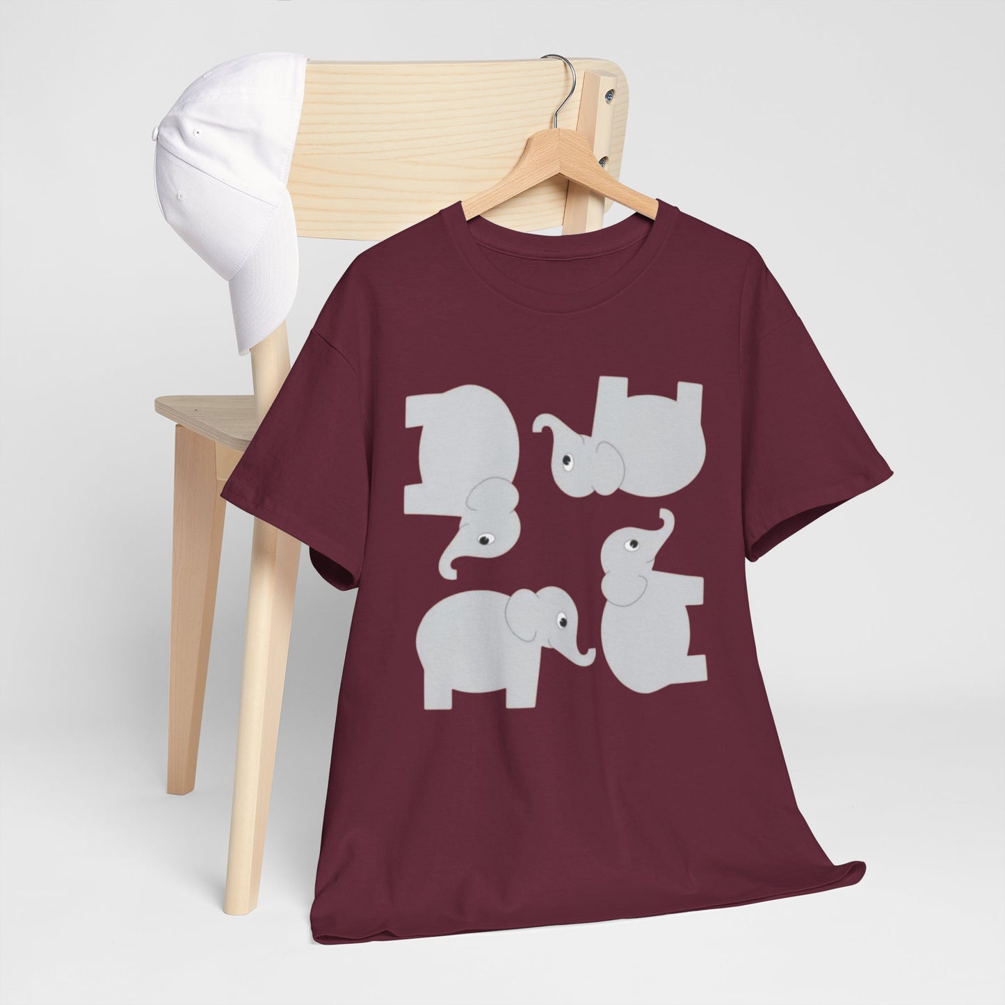 Urban Legend Alabama Maroon Elephant Pattern Unisex T-Shirt | Southern Game Day Streetwear