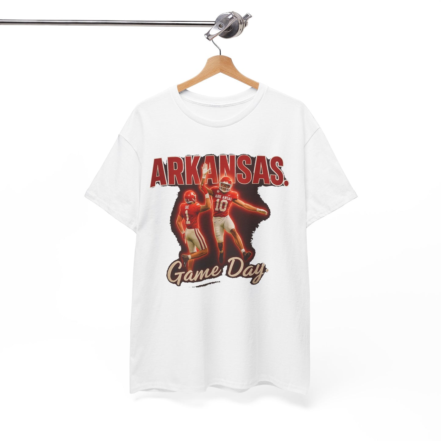 Stylish Game Day Tee, Arkansas football  Shirt, Unisex Cotton Tee, Sports Apparel, Fan Gear, Game Day Outfit