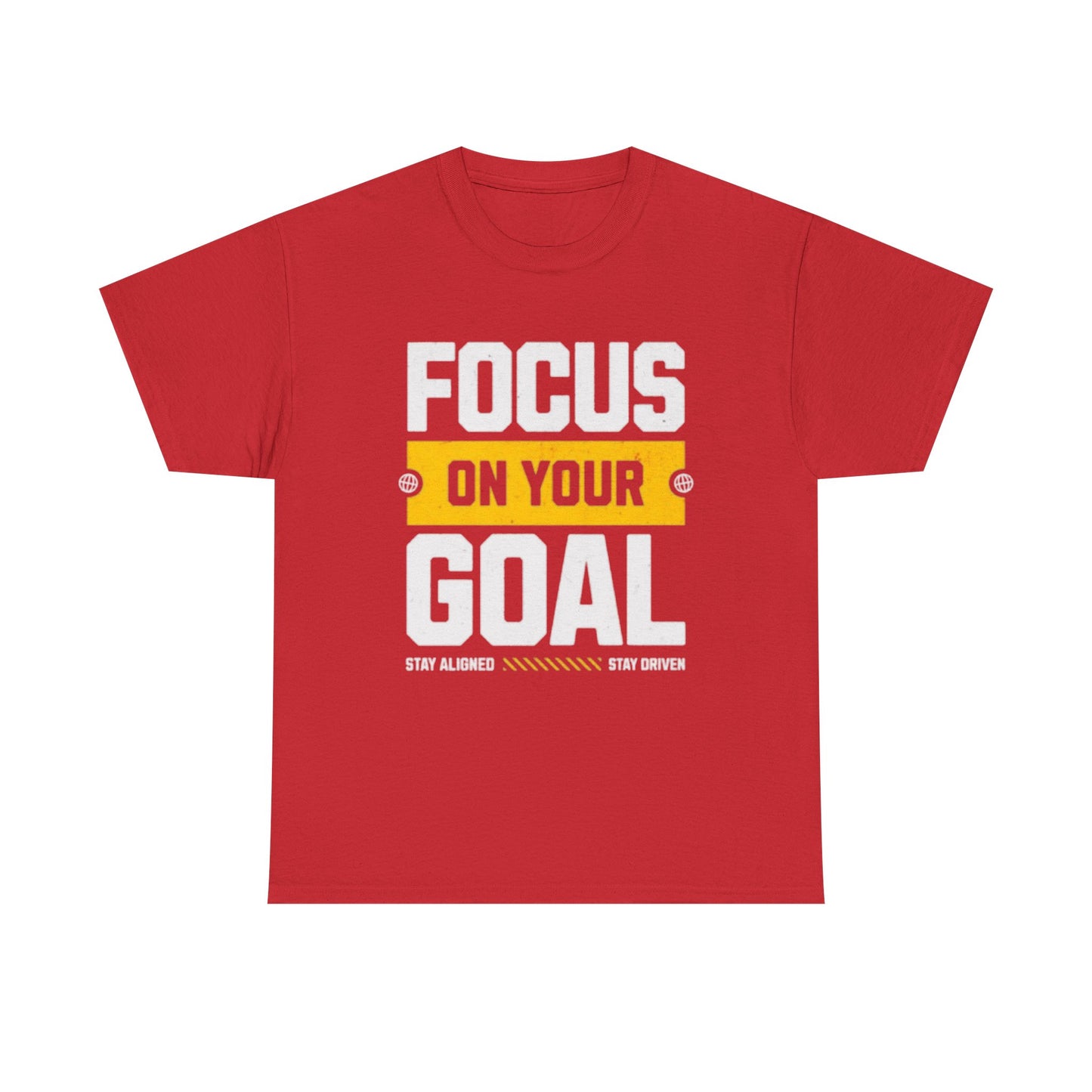 Focus on Your Goal Inspirational Gym T-Shirt – Stay Driven, Stay Strong tee