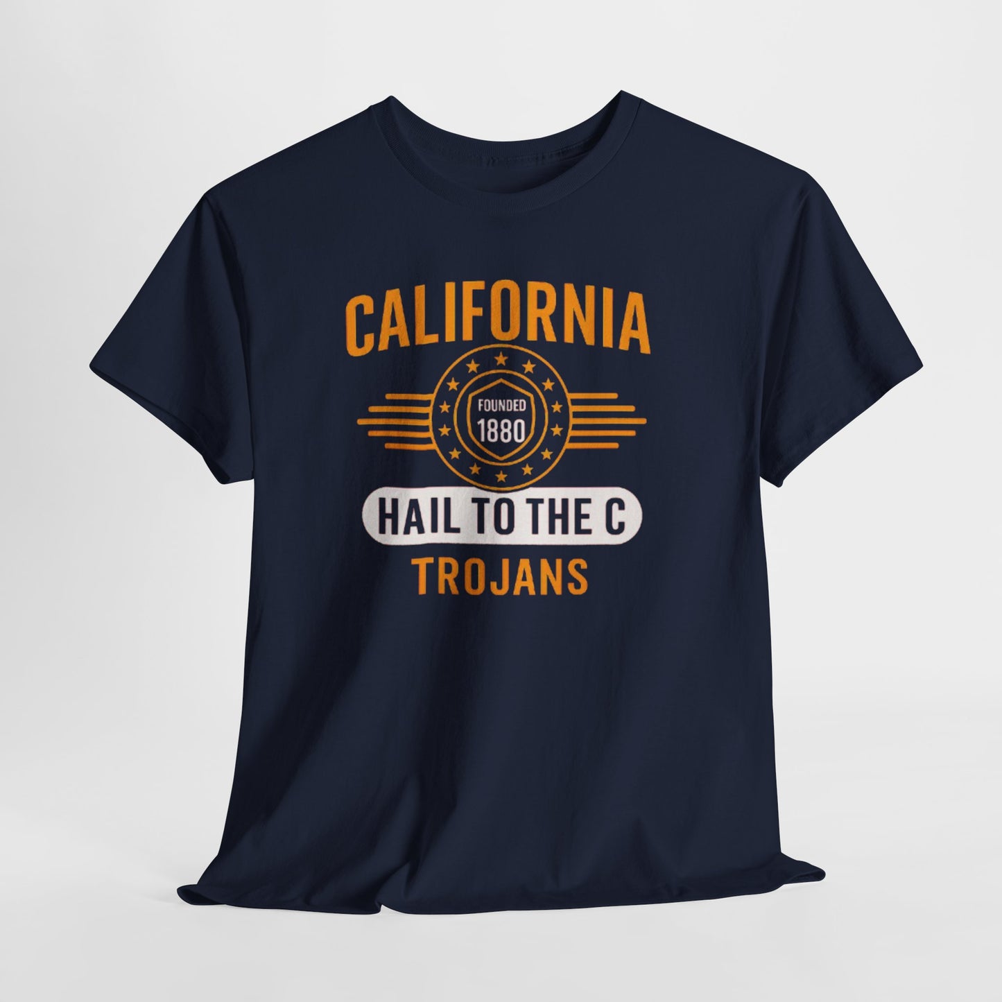 California Trojans Unisex Heavy Cotton Tee | Casual Sportswear, College Apparel, Gifts for Graduates, Team Spirit Wear, Unisex T-Shirt
