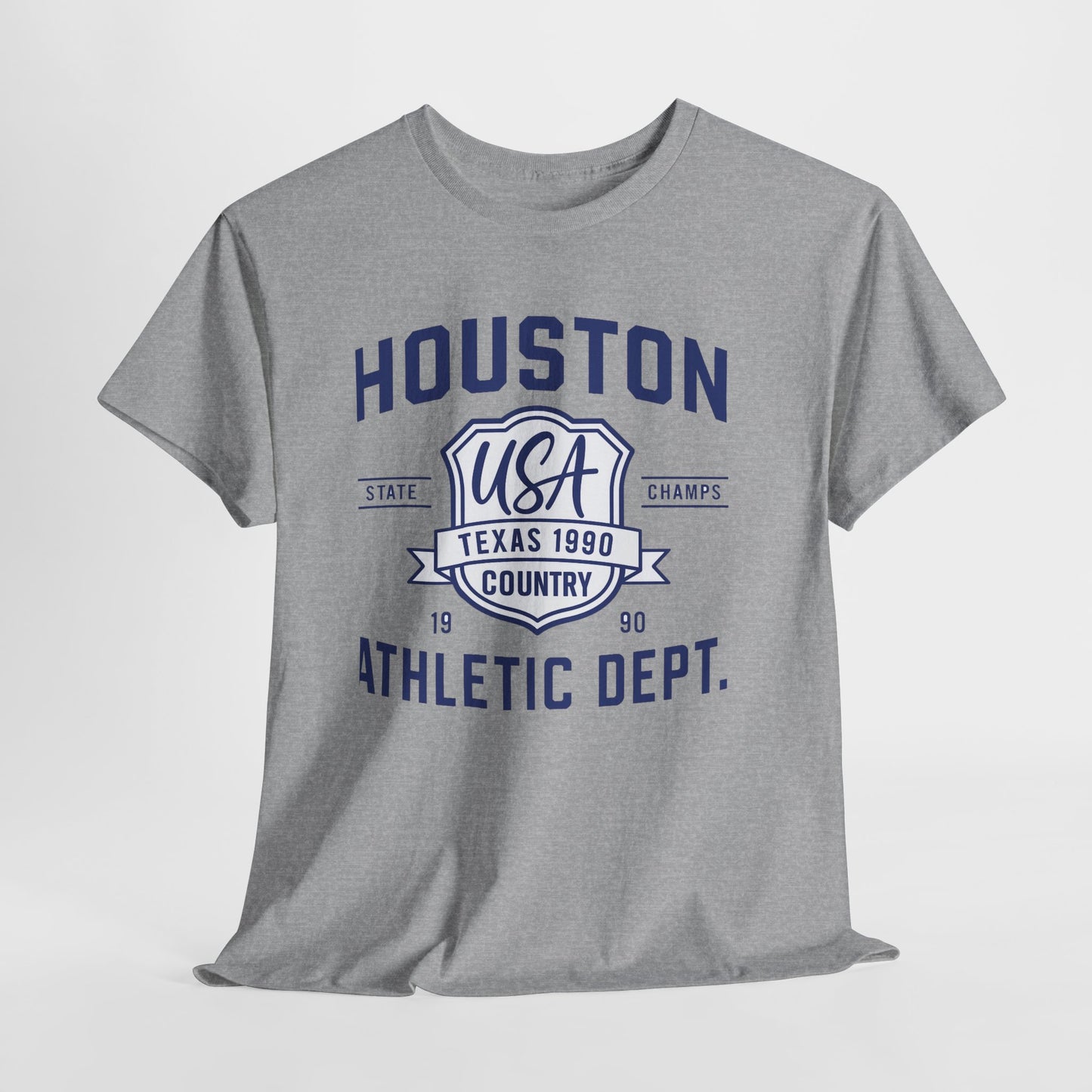 Vintage Houston Athletic Dept. Tee, Unisex Cotton Shirt, Graphic Tee, Gift for Sports Lovers, Casual Wear