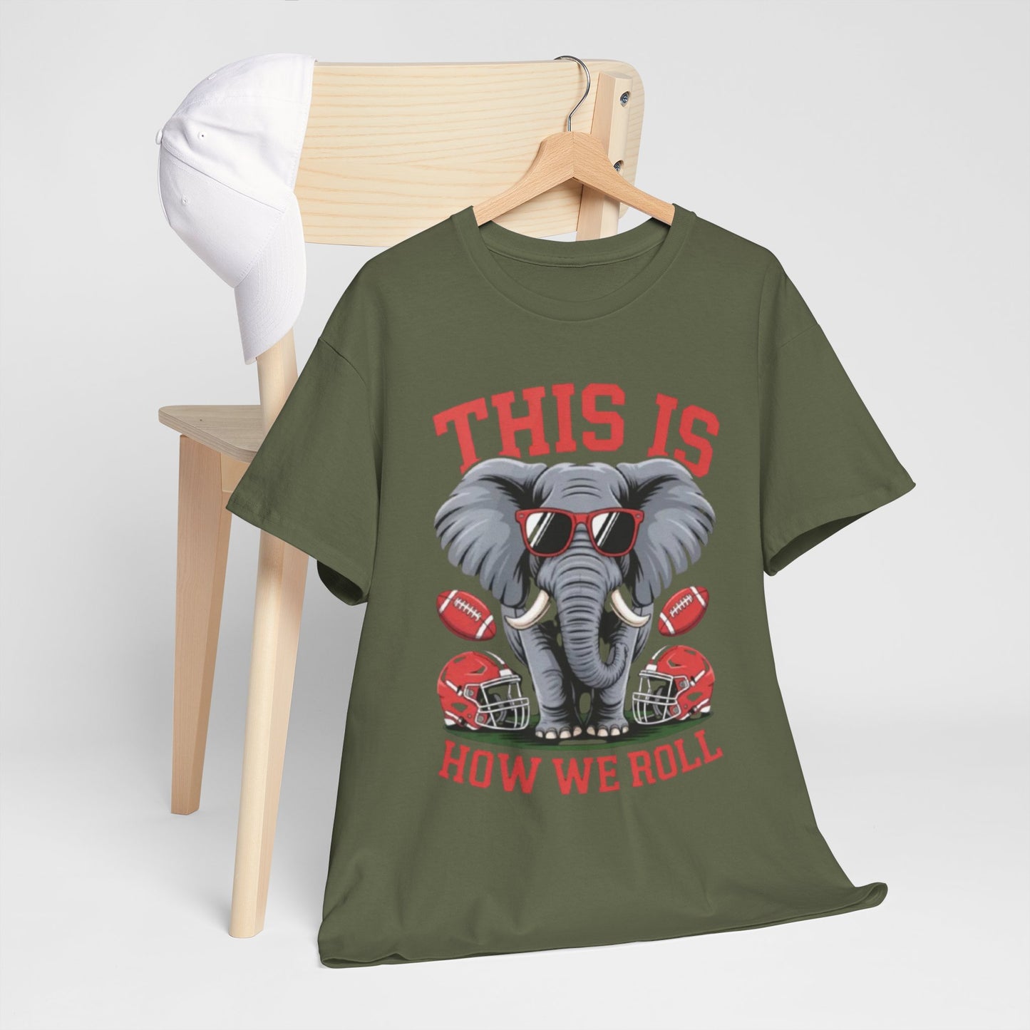 Urban Legend Alabama “This Is How We Roll” Elephant Football Unisex T-Shirt
