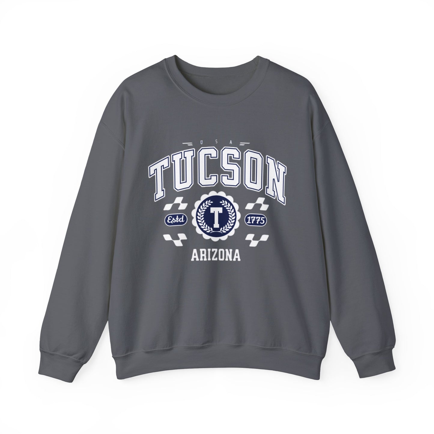 Vintage Tucson Arizona AZ Athletic Sports Design varsity pullover sweater  Crewneck Sweatshirt
