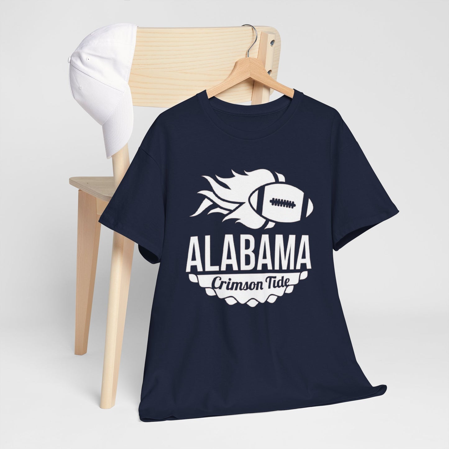 Urban Legend Alabama Crimson Tide Red Football Flame T-Shirt | Southern College Game Day Streetwear