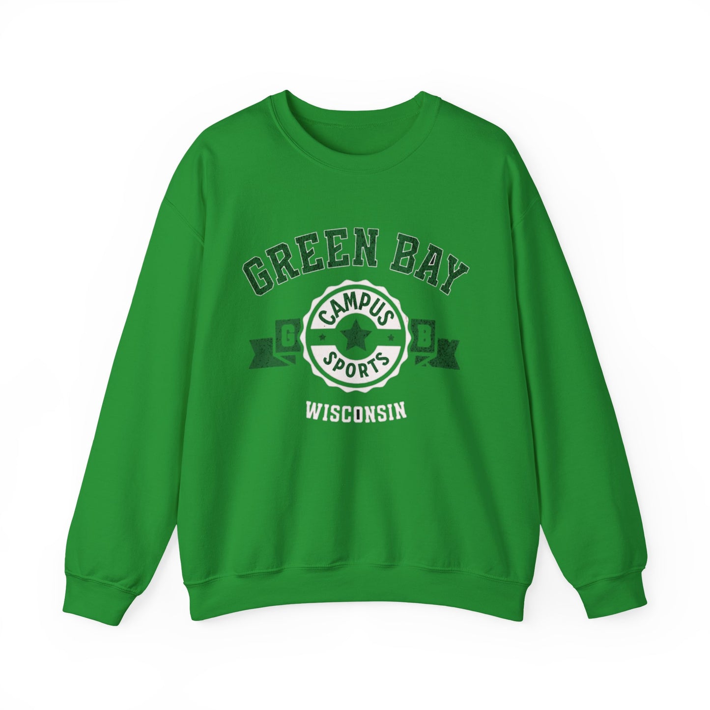 Wisconsin Green Bay Vintage Athletic  Crewneck Sweatshirt