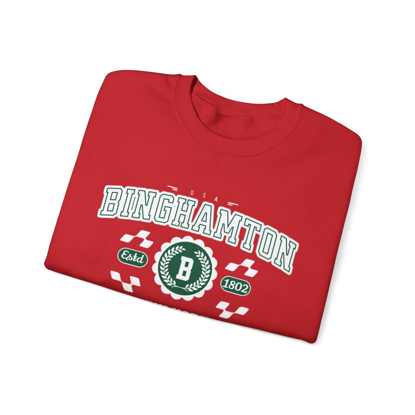 Vintage Binghamton New York Athletic Sports Design Crewneck Sweatshirt
