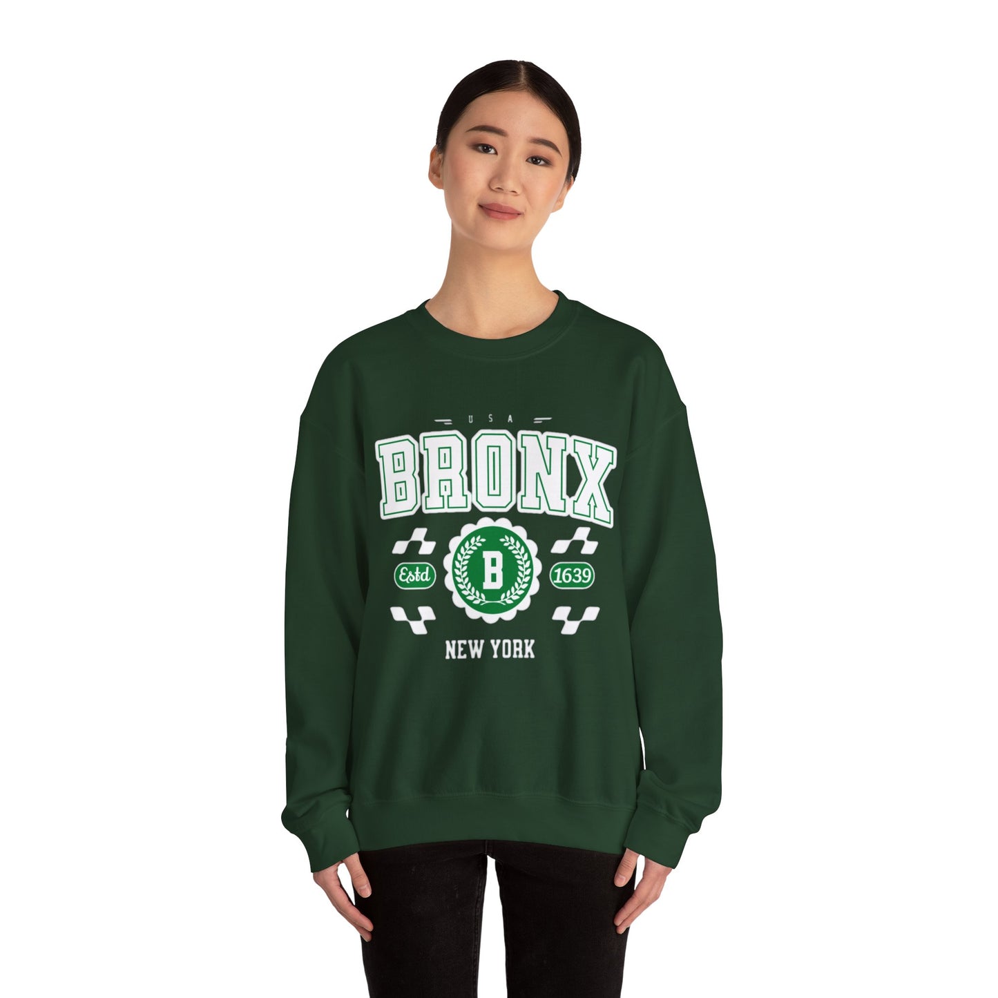 Vintage Bronx New York NY Athletic Sports Design Crewneck Sweatshirt