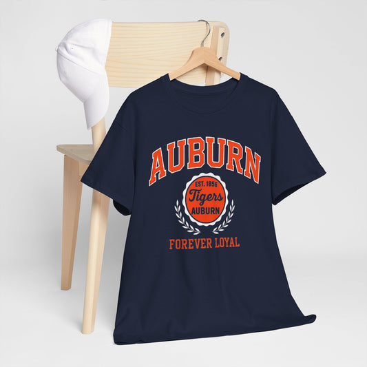 Urban Legend Auburn Tigers “Forever Loyal” Unisex Heavy Cotton Tee | College Apparel, Game Day Shirt, Sports Fan Gift, Casual Streetwear