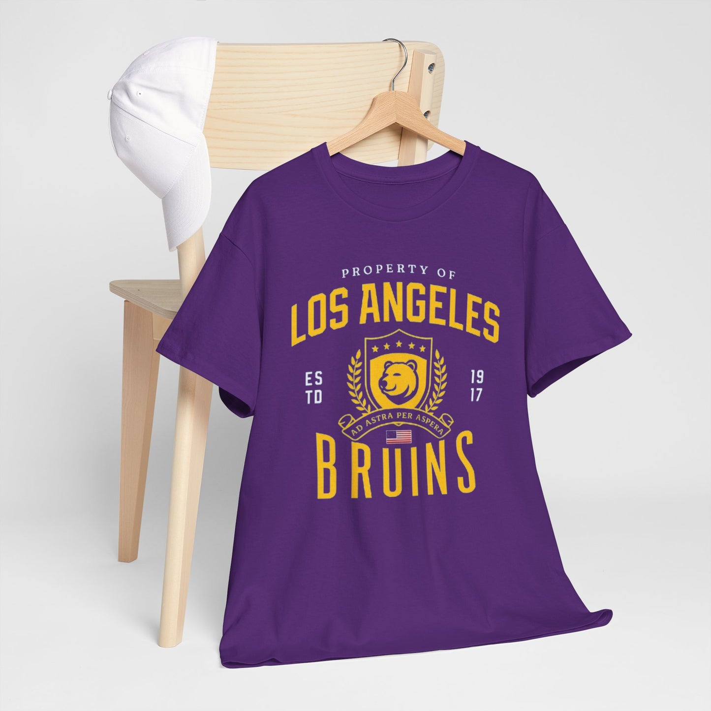 Vintage Los Angeles Bruins Tee - Unisex Heavy Cotton T-Shirt, Sports Apparel, Retro Graphic Tee, Casual Wear, Gift for Fans