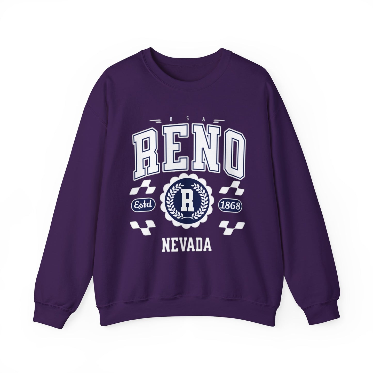Vintage Reno Nevada Vintage Athletic Sports Design varsity pullover sweater  Crewneck Sweatshirt