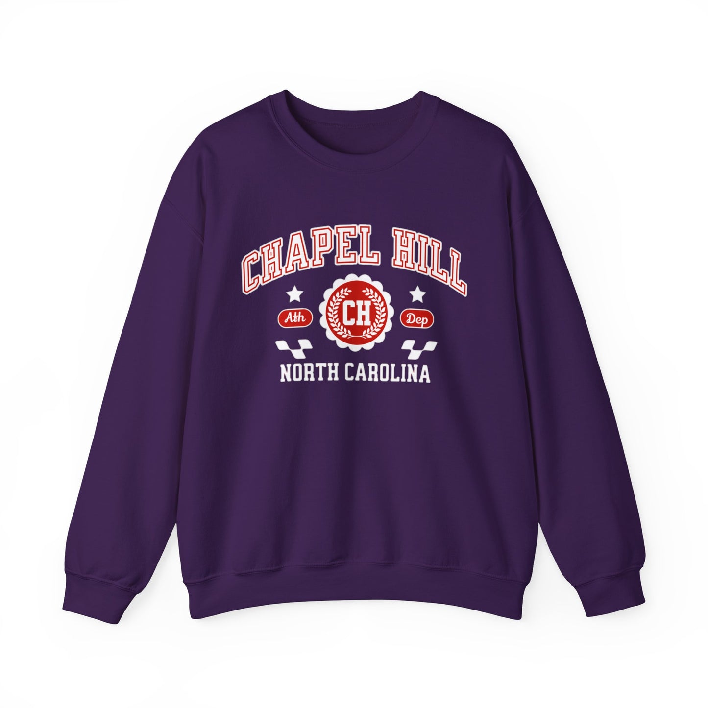 NC Vintage Athletic Sports Design Chapel Hill North Carolina  Crewneck Sweatshirt