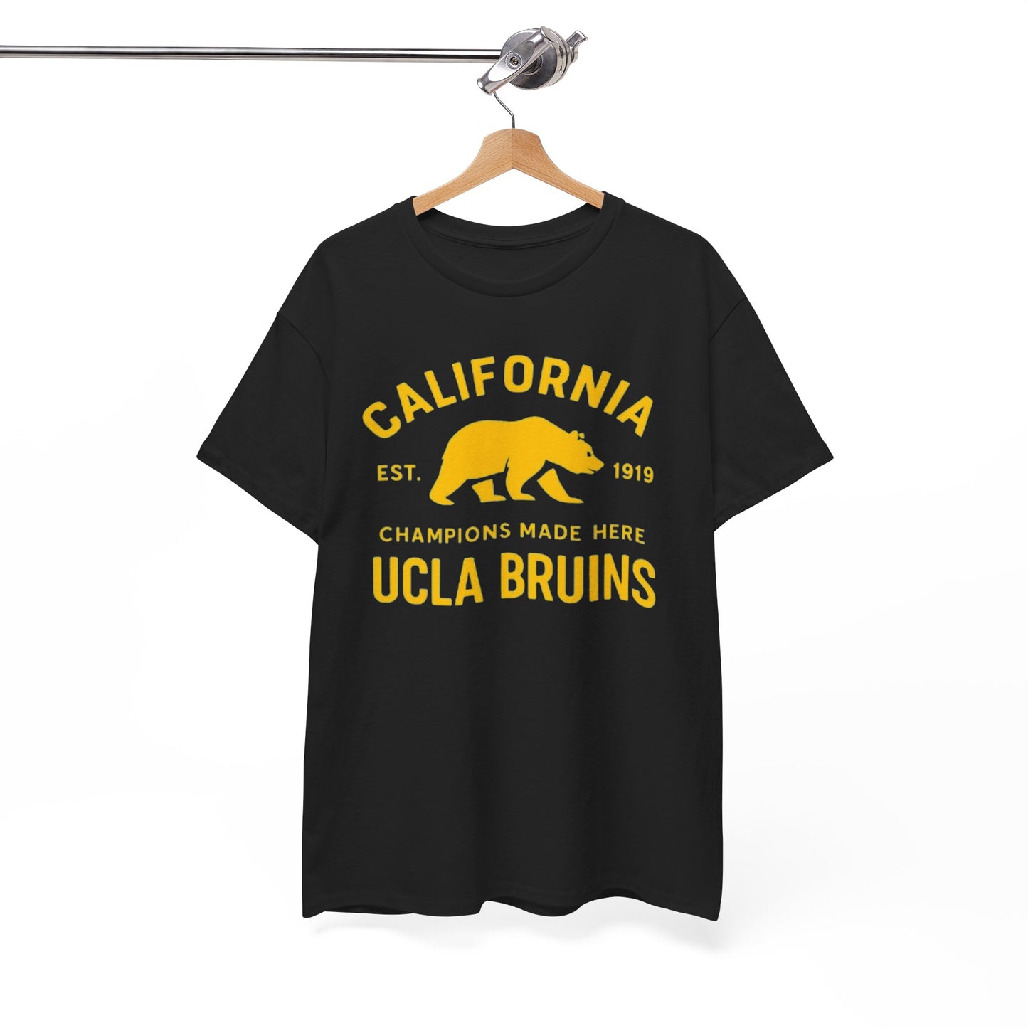 California Bruins Unisex Heavy Cotton Tee, Vintage Spirit Shirt, Eco-Friendly Apparel, College Fan Gear, Casual Sports Tee
