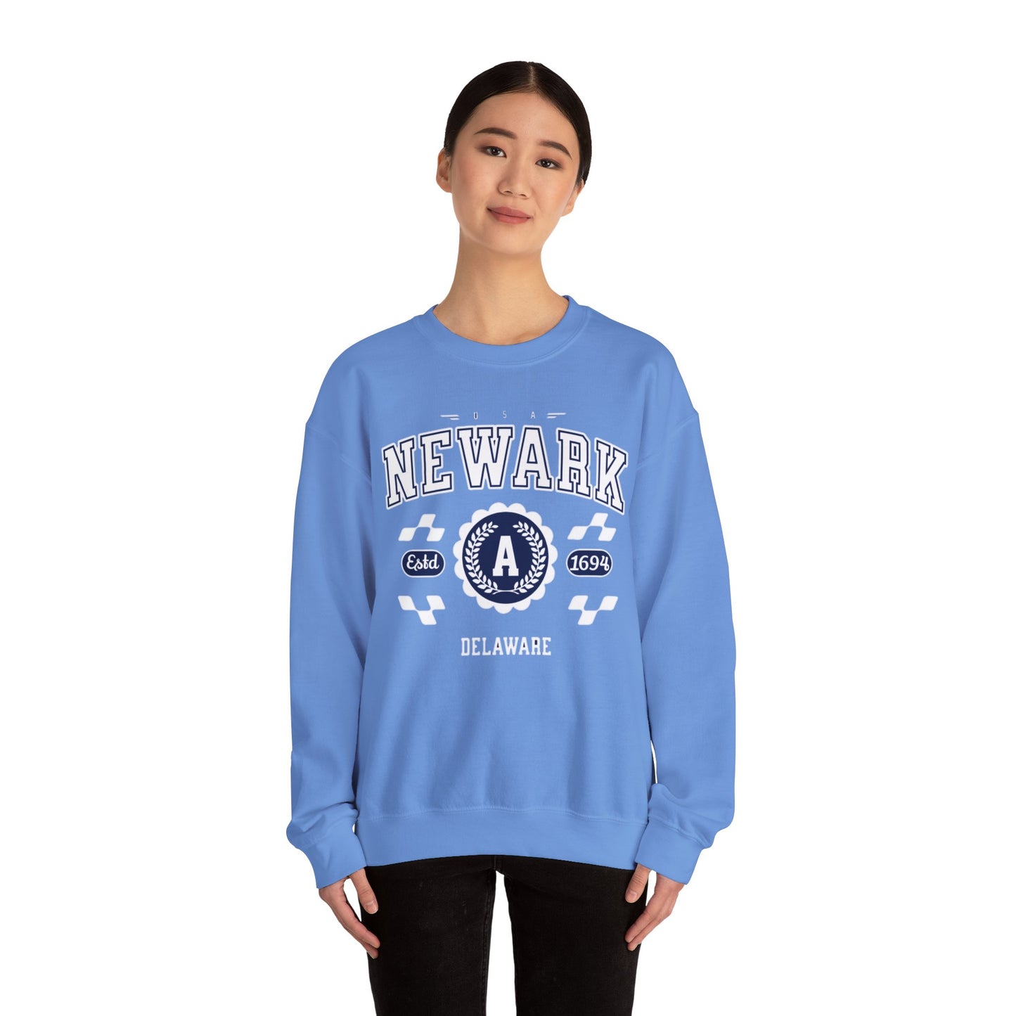 Vintage Newark Delaware Athletic Sports Design varsity pullover sweater Crewneck Sweatshirt