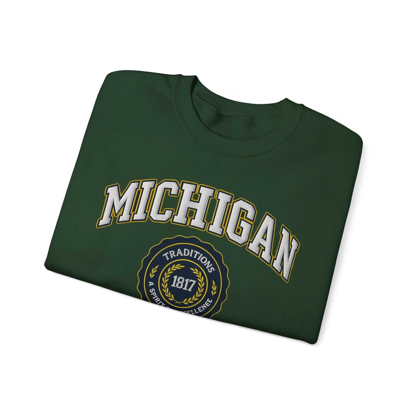 Michigan Wolverines Crewneck Sweatshirt - College Spirit Wear, Unisex Apparel, Game Day Outfit, Gift for Alumni, School Pride Clothing