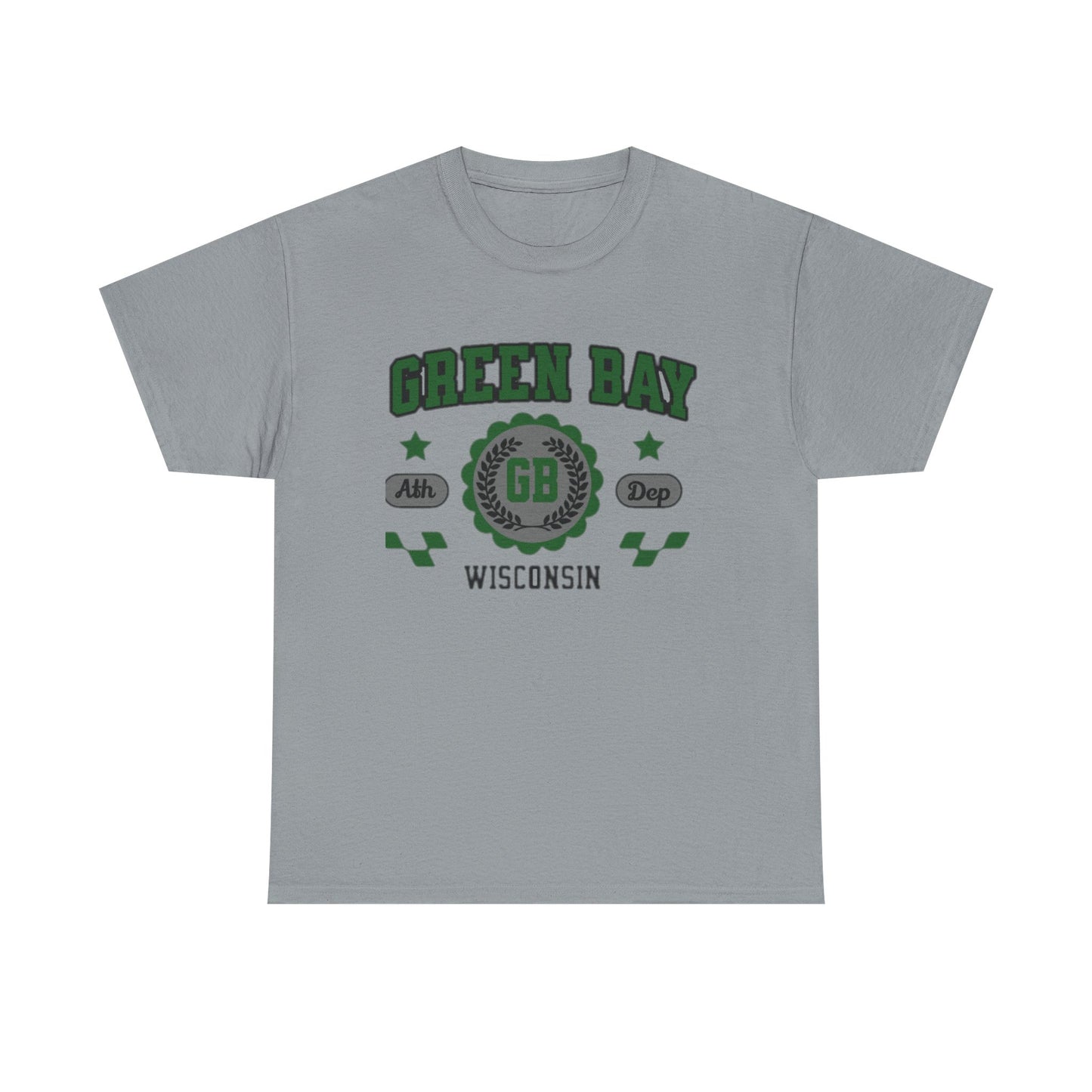 Wisconsin Green Bay  t-shirt Vintage Athletic Sports Design  Cotton Tee