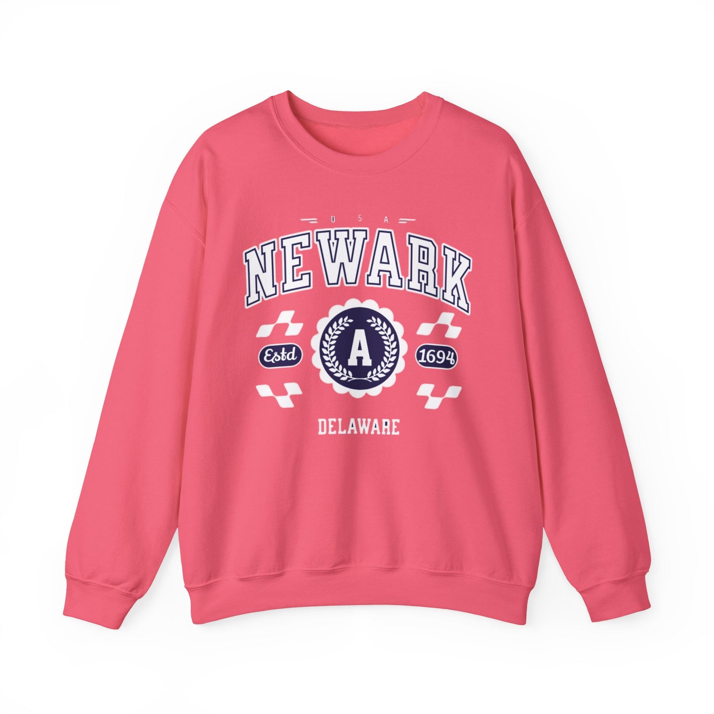 Vintage Newark Delaware Athletic Sports Design varsity pullover sweater Crewneck Sweatshirt