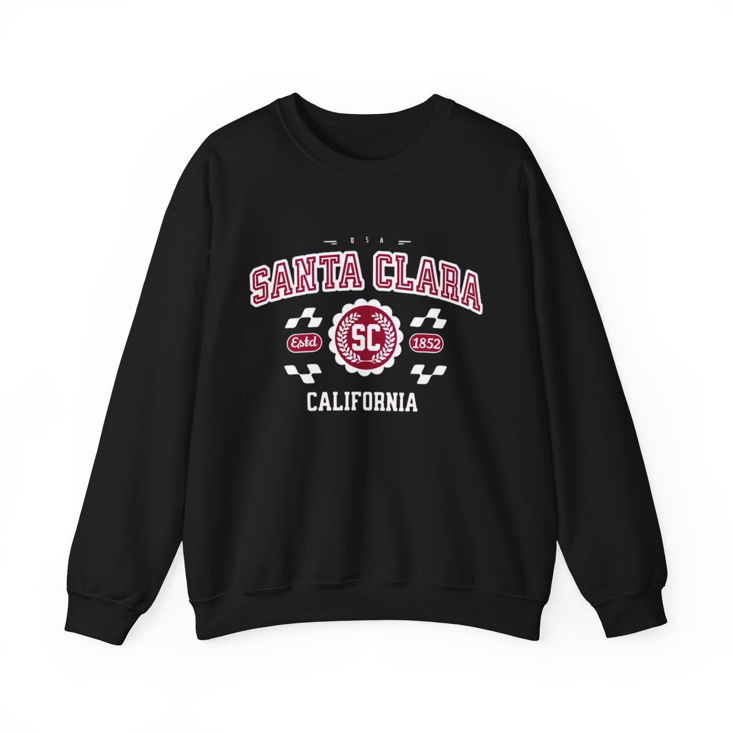 Vintage Santa Clara California Athletic Sports Design varsity pullover sweater Crewneck Sweatshirt