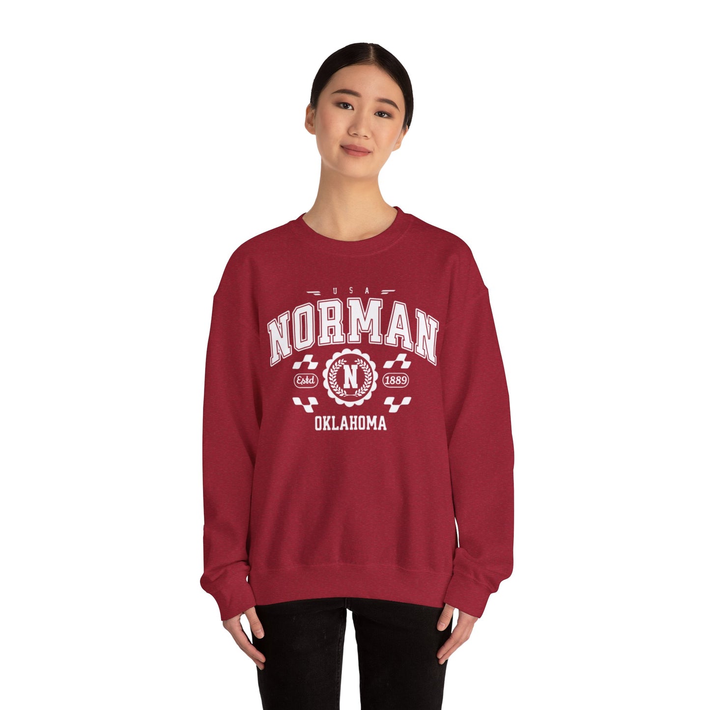 Vintage Athletic Sports Design Norman Oklahoma OK Sweatshirt