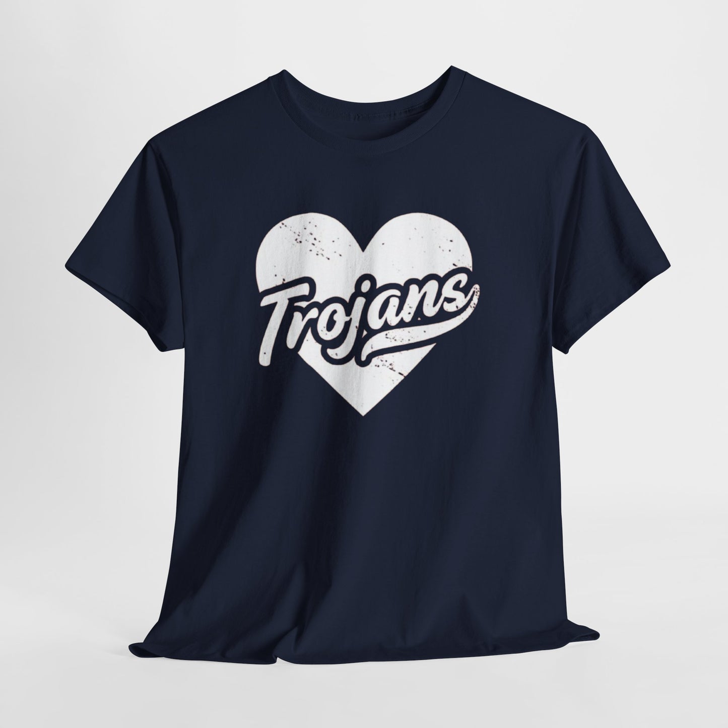 Unisex California Trojans Heart Tee - Casual Style, Sports Lovers Apparel, Sports Fan Gift, Everyday Wear, College Spirit Shirt, Team Pride Top
