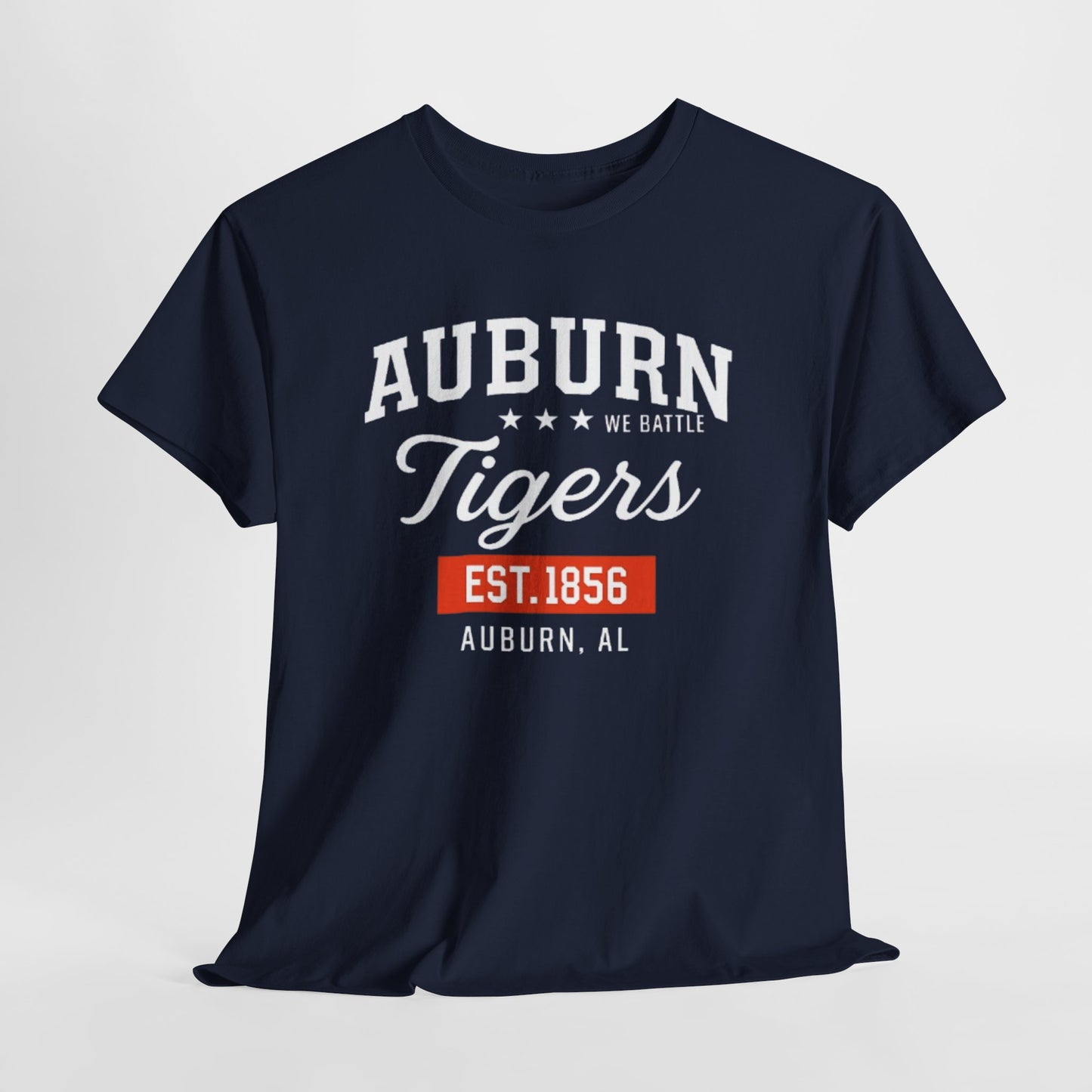 Urban Legend Auburn Tigers Retro Style Tee | Casual Graphic Shirt, College Apparel, Everyday Wear, Gift for Sports Fans, Est. 1856
