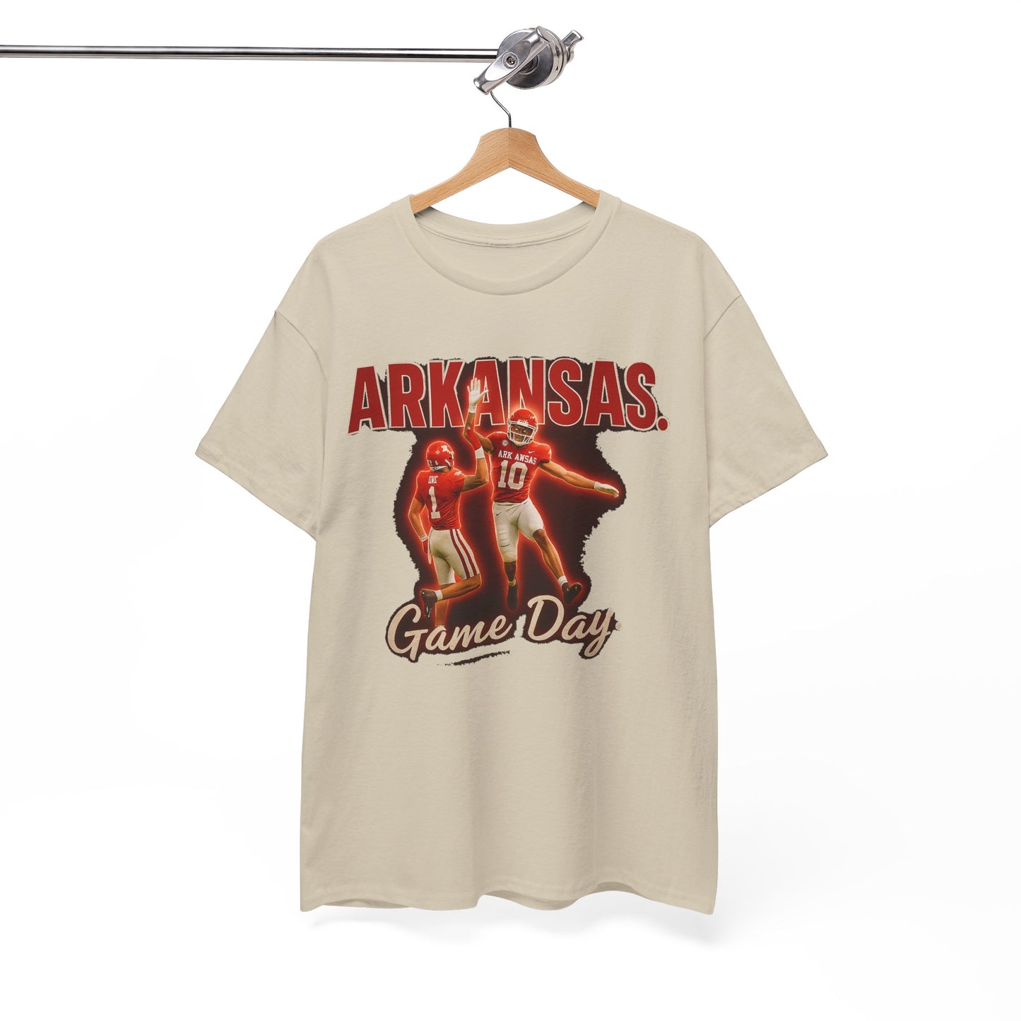 Stylish Game Day Tee, Arkansas football  Shirt, Unisex Cotton Tee, Sports Apparel, Fan Gear, Game Day Outfit