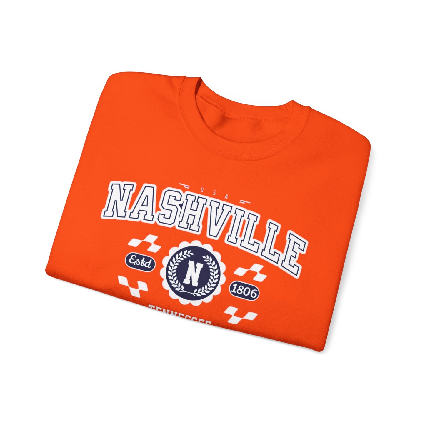 Vintage Nashville Tennessee Athletic Sports Design varsity pullover sweater  Crewneck Sweatshirt