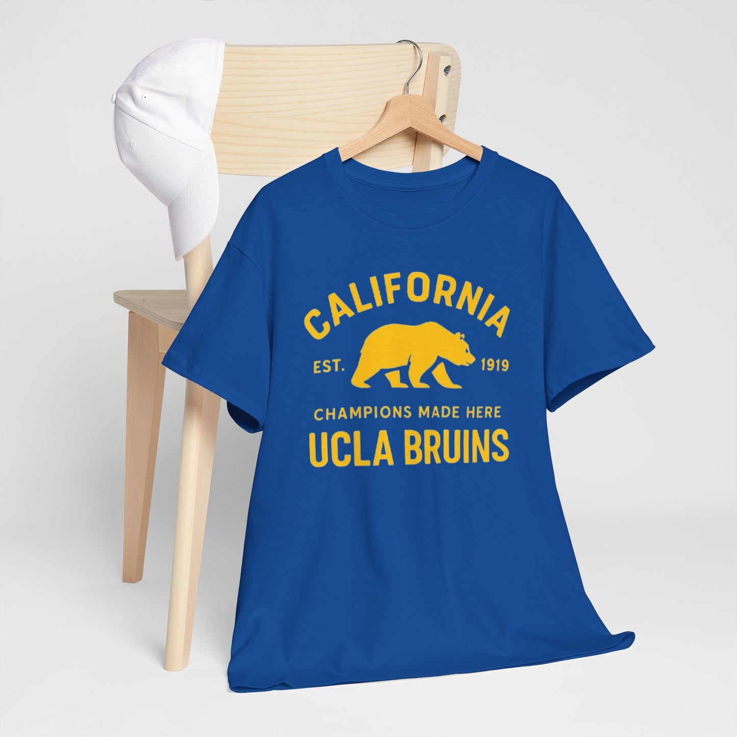 California Bruins Unisex Heavy Cotton Tee, Vintage Spirit Shirt, Eco-Friendly Apparel, College Fan Gear, Casual Sports Tee