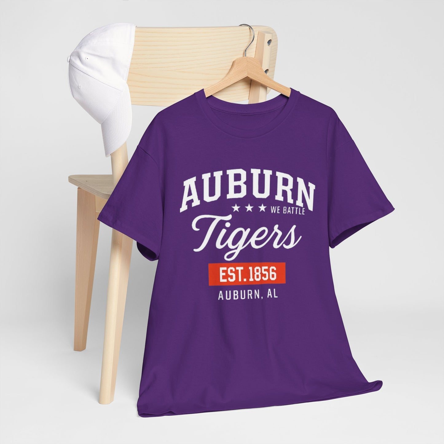 Urban Legend Auburn Tigers Retro Style Tee | Casual Graphic Shirt, College Apparel, Everyday Wear, Gift for Sports Fans, Est. 1856