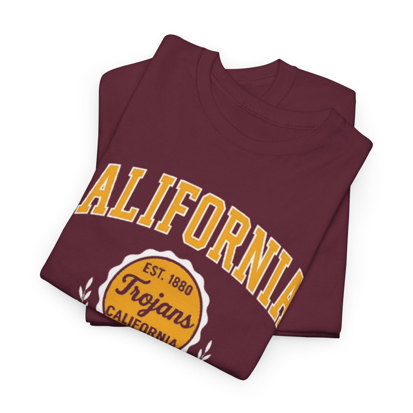 California Trojans Unisex Heavy Cotton Tee, Casual Wear, Sports Fan Apparel, College Pride, Gift for Graduates, Year-Round Comfort