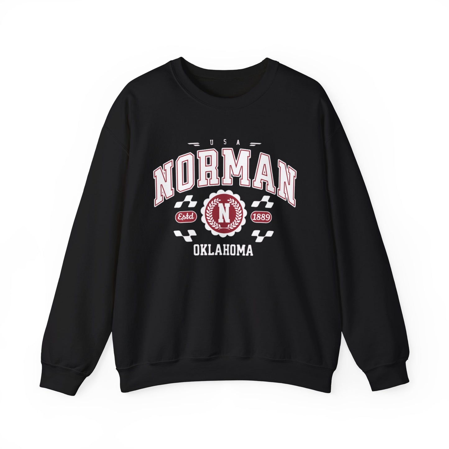Vintage Normal Oklahoma Athletic Sports Design varsity pullover sweater  Crewneck Sweatshirt