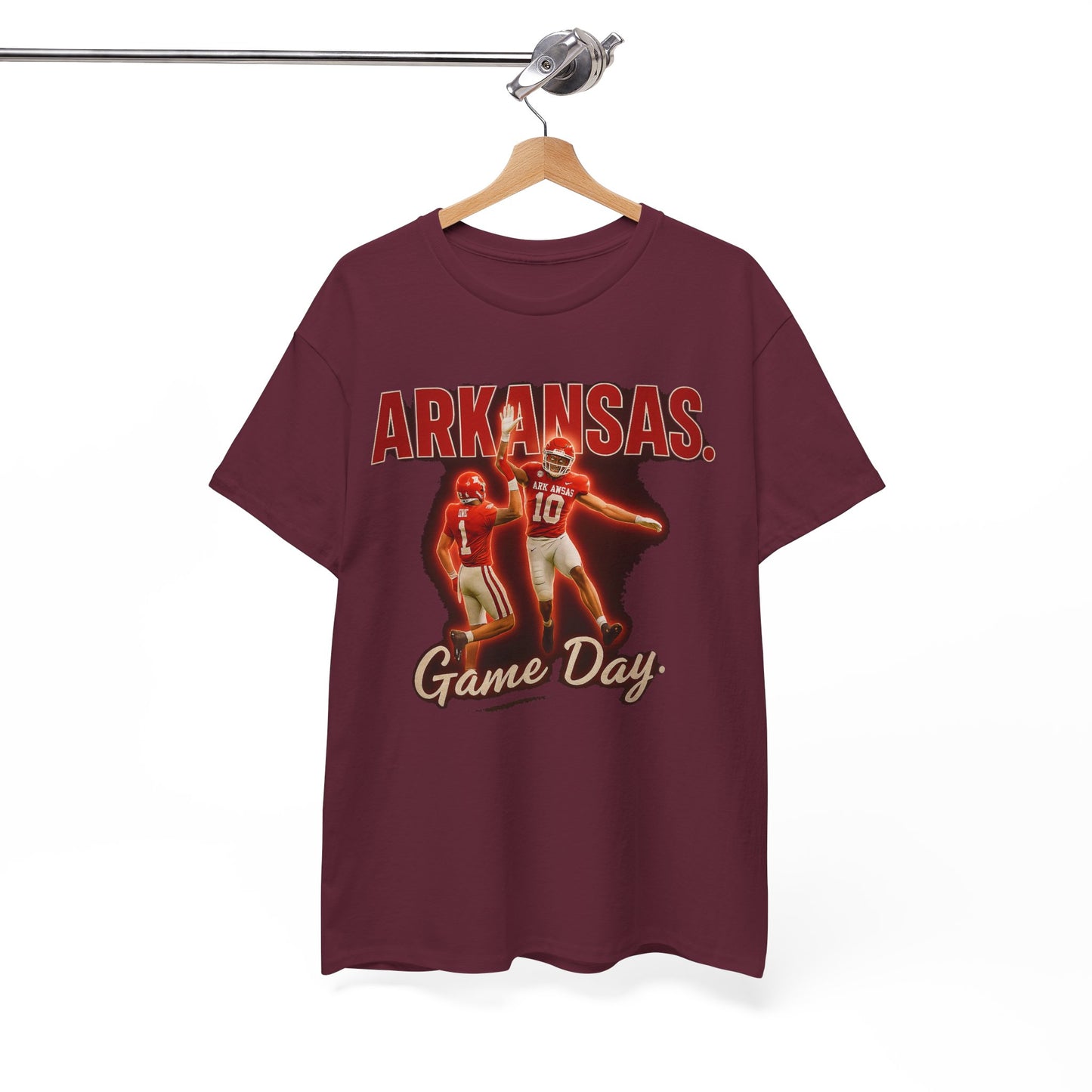 Stylish Game Day Tee, Arkansas football  Shirt, Unisex Cotton Tee, Sports Apparel, Fan Gear, Game Day Outfit
