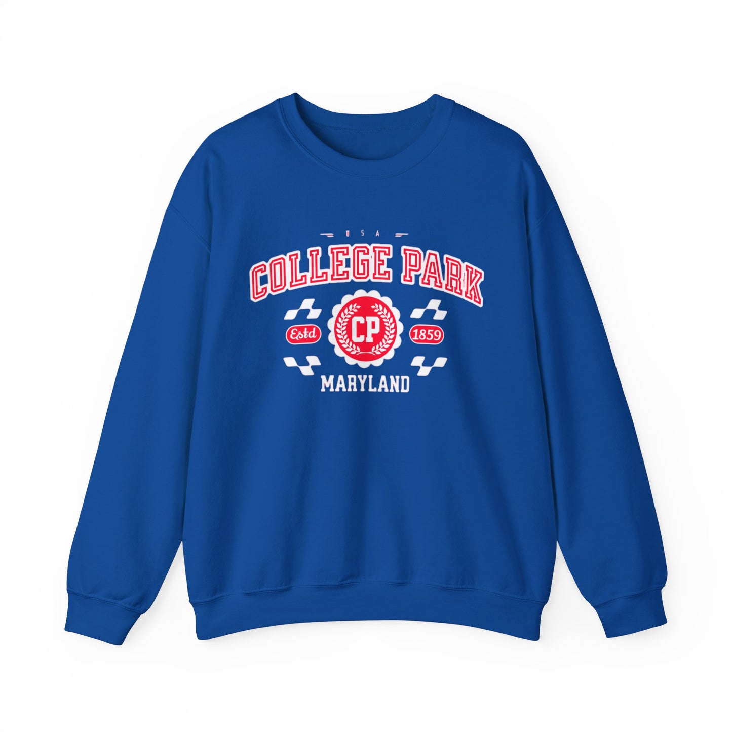 Vintage College Park Maryland Athletic Sports Design varsity sweater Crewneck Sweatshirt