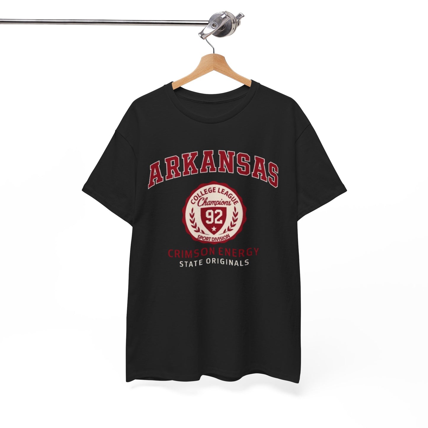 Arkansas Crimson Energy Vintage College T-Shirt – Unisex Cotton Tee for Game Day, Casual Wear and Gift Inspiration