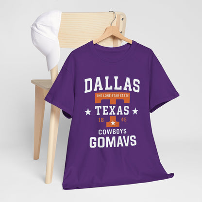 Dallas Cowboys Heavy Cotton Tee, Texas T-Shirt, Unisex Sportswear, Football Fan Gear, Comfortable Casual Wear