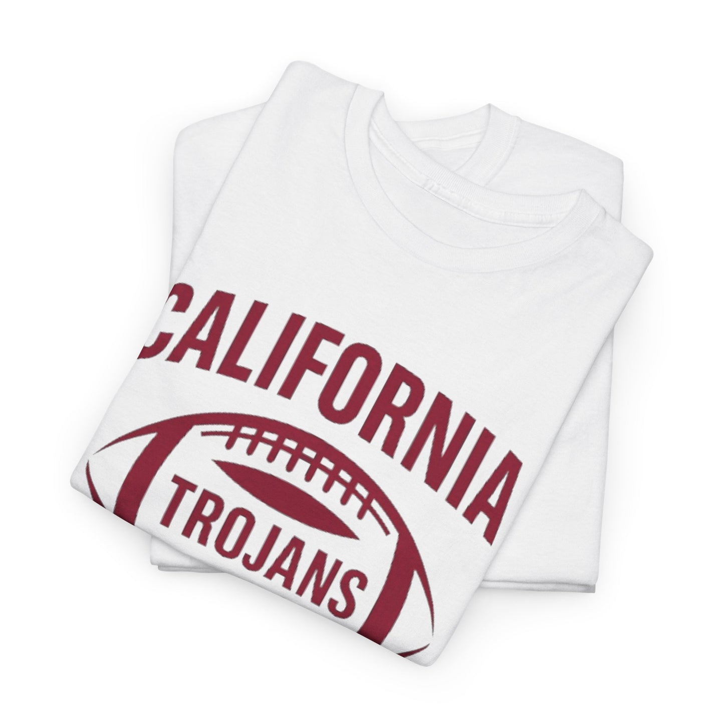 California Trojans Unisex Heavy Cotton Tee, Casual College T-Shirt, Sports Apparel, Gift for Fans, Game Day Outfit, Alumni Merchandise