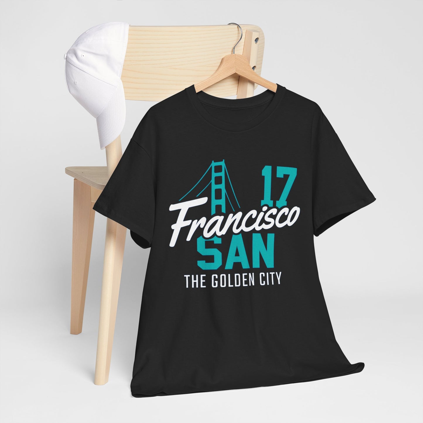 San Francisco Golden City Tee, Unisex Cotton T-Shirt, Travel Souvenir, San Francisco Gift, Casual Wear, City Pride Apparel, Graphic Tee
