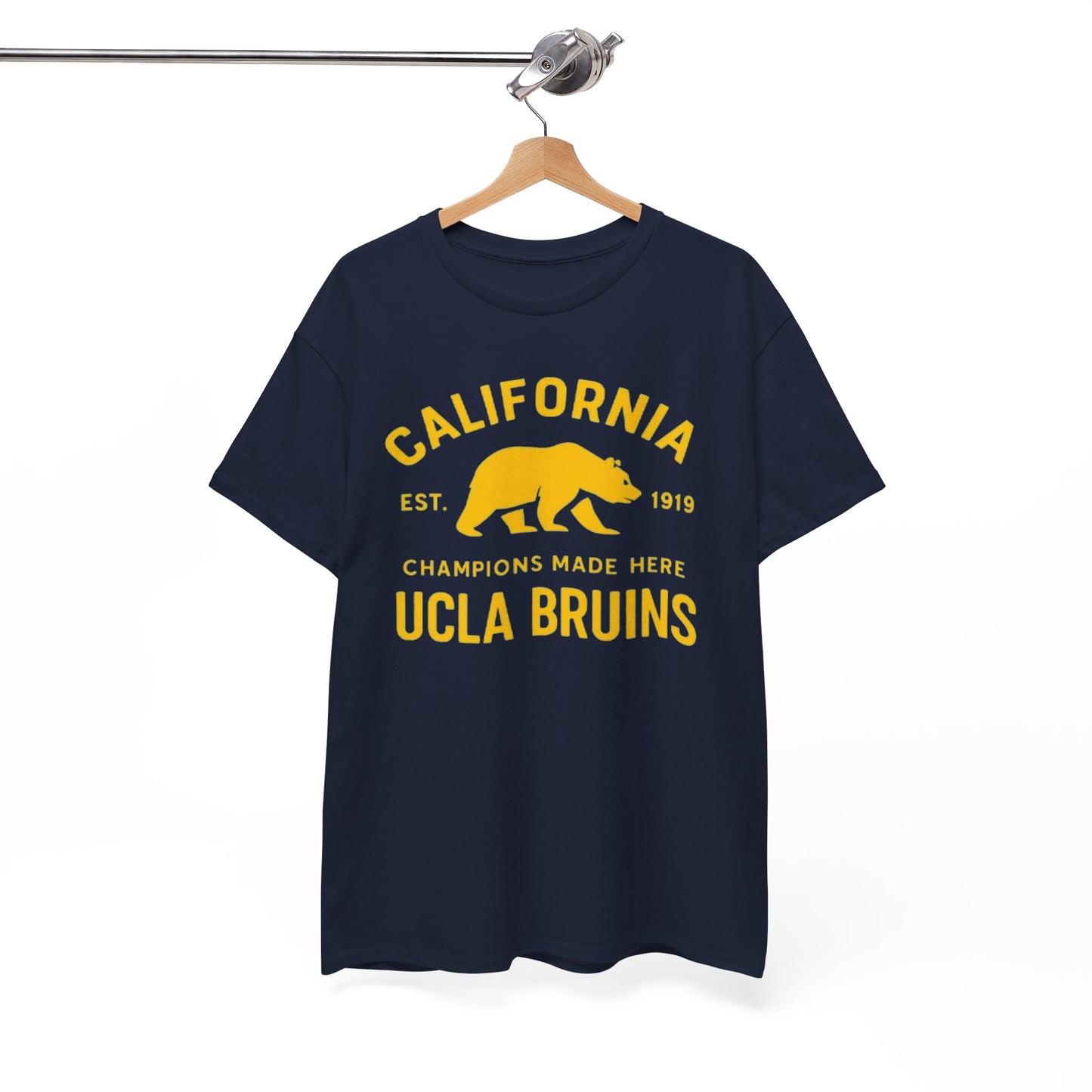 California Bruins Unisex Heavy Cotton Tee, Vintage Spirit Shirt, Eco-Friendly Apparel, College Fan Gear, Casual Sports Tee