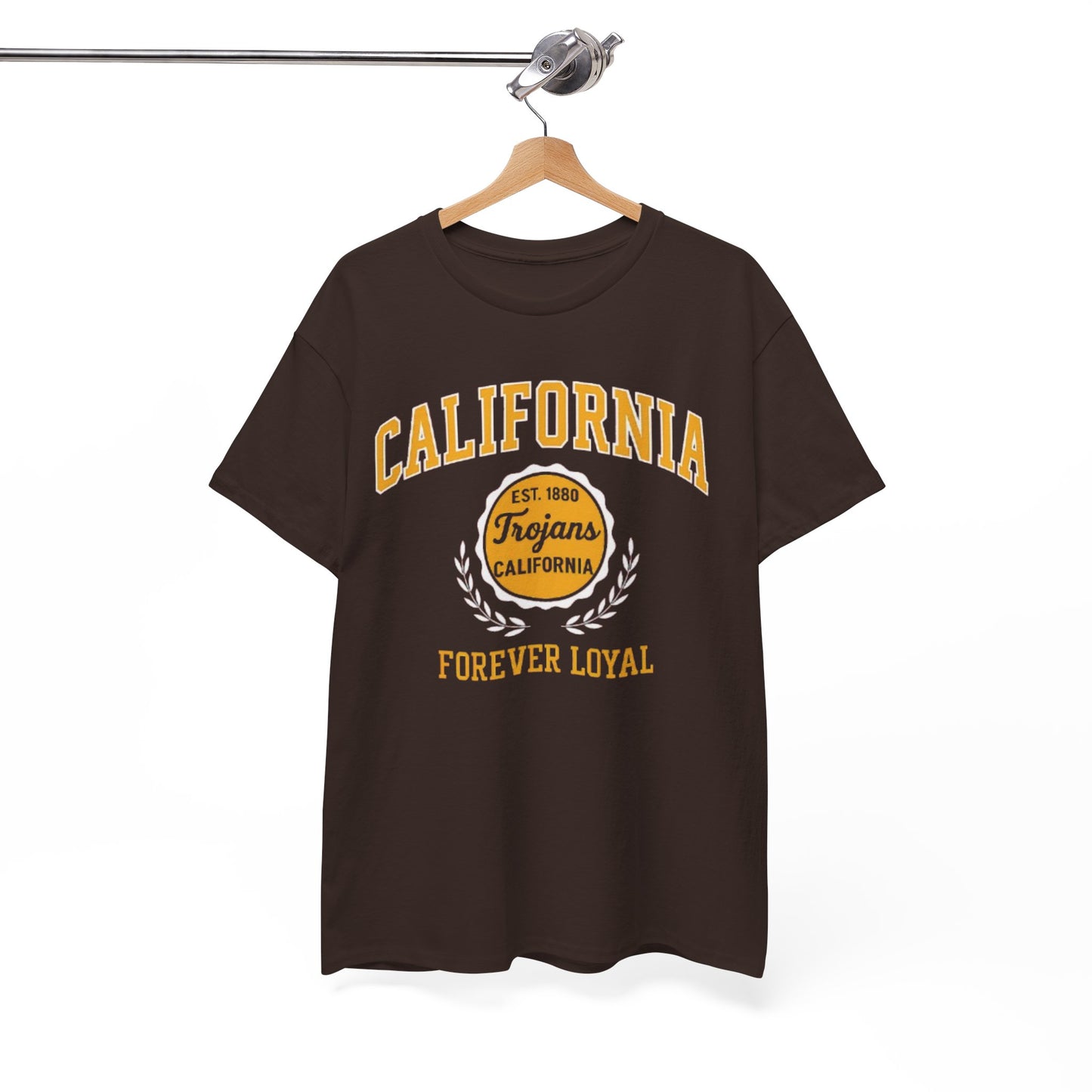 California Trojans Unisex Heavy Cotton Tee, Casual Wear, Sports Fan Apparel, College Pride, Gift for Graduates, Year-Round Comfort