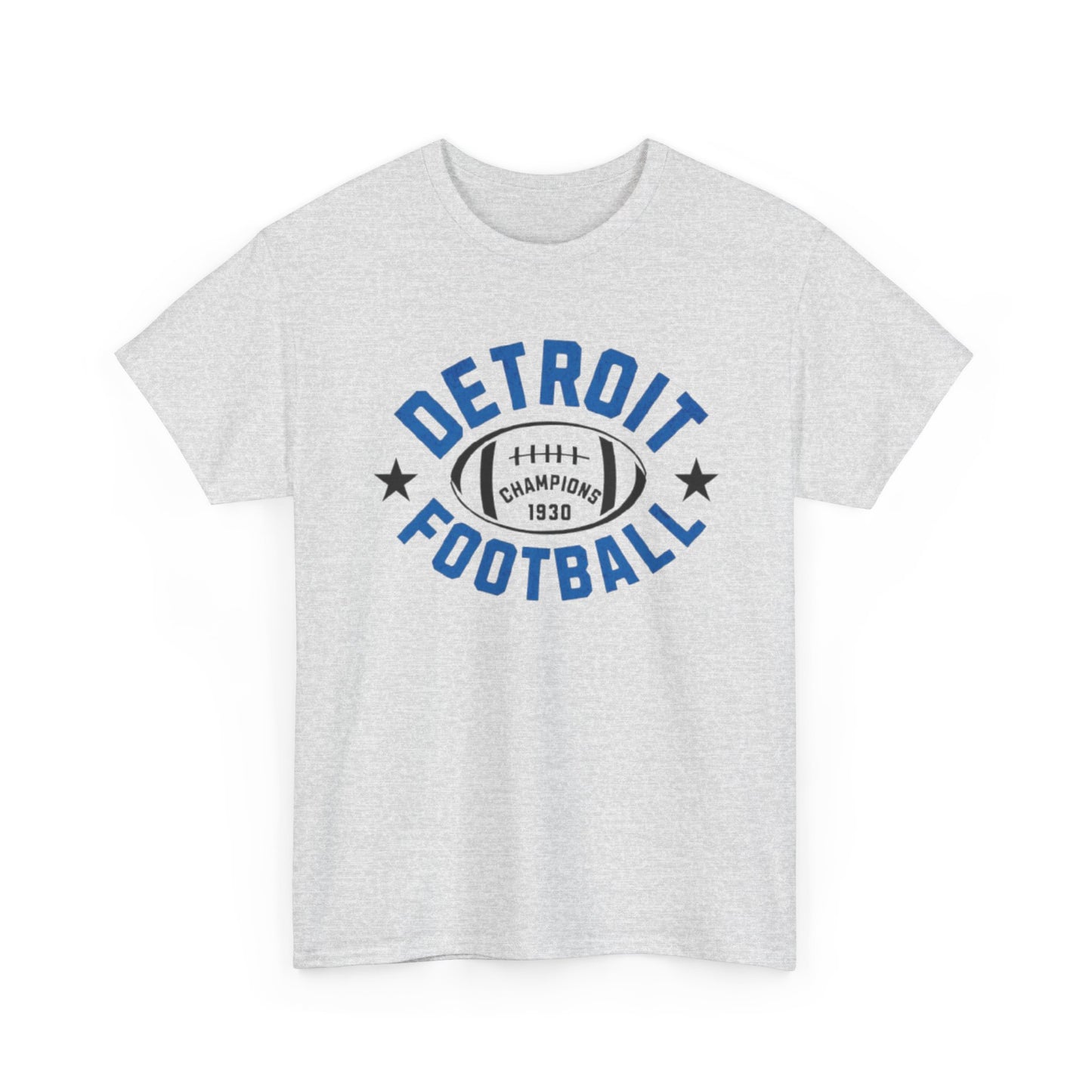 Athletic Vintage  Detroit Football Cotton Tee Sports Team Fan t-shirt