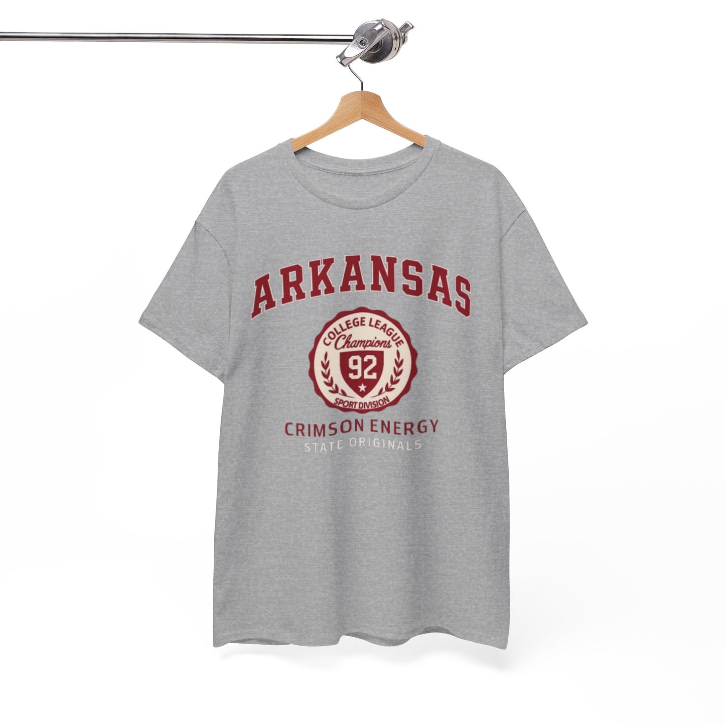Arkansas Crimson Energy Vintage College T-Shirt – Unisex Cotton Tee for Game Day, Casual Wear and Gift Inspiration